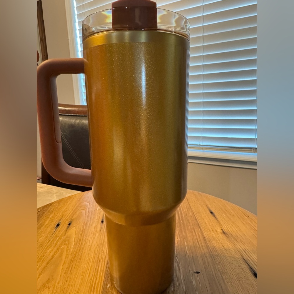 STANLEY GOLDEN SPARKLE COPPER TINSEL QUENCHER H20 FLOWSTATE TUMBLER 40OZ - Picture 5 of 9